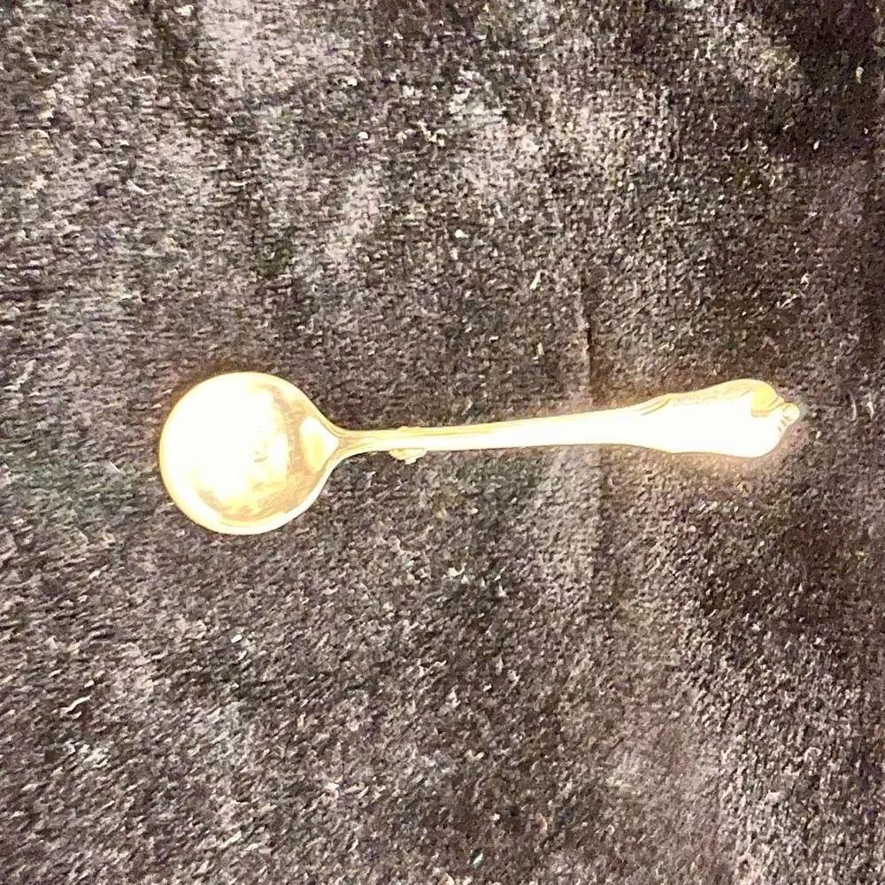 Vintage Wallace Sterling Silver Rose Point Spoon Brooch Pin - MCM Fine Jewelry